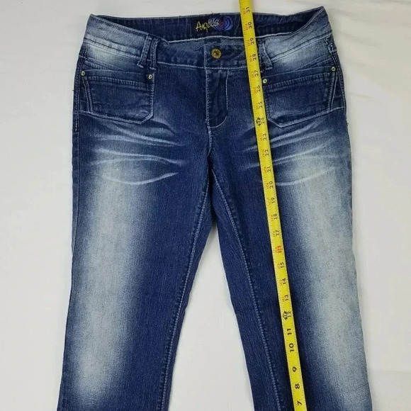 Angels Cuffed Cropped Blue Denim Women's Jeans 11 - Picture 8 of 8